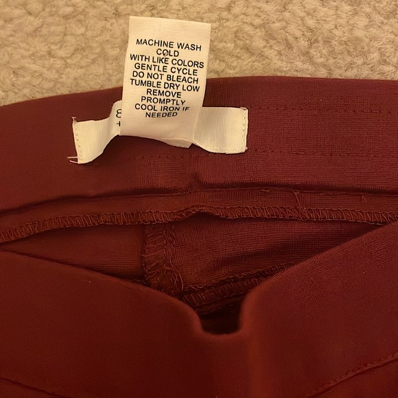 89th + Madison Dark Red Slim Pants - Size PS - Picture 4 of 4